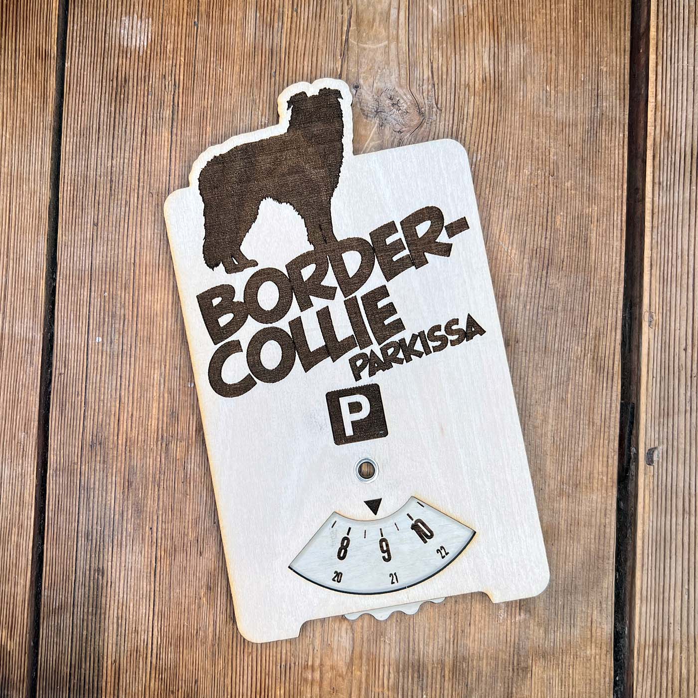 Bordercollie parkkikiekko