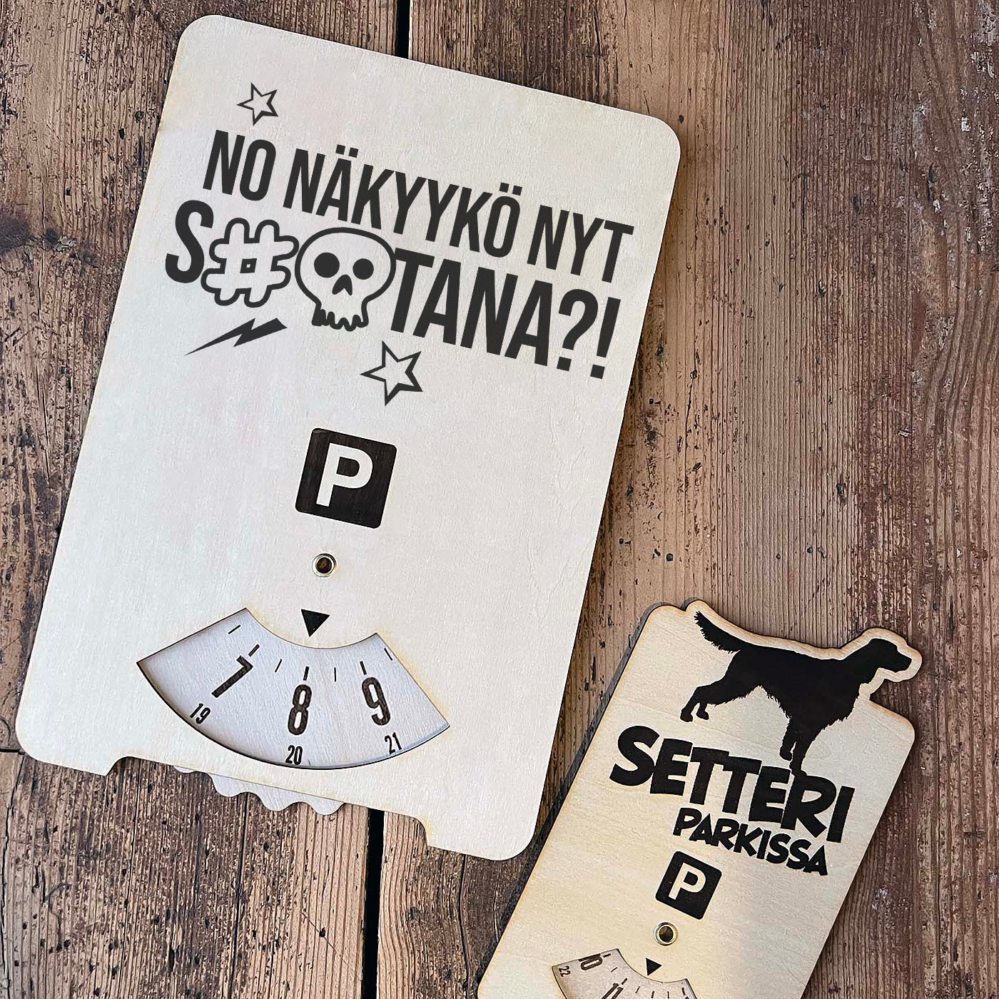 No näkyykö nyt s#@tana?! jätti parkkikiekko