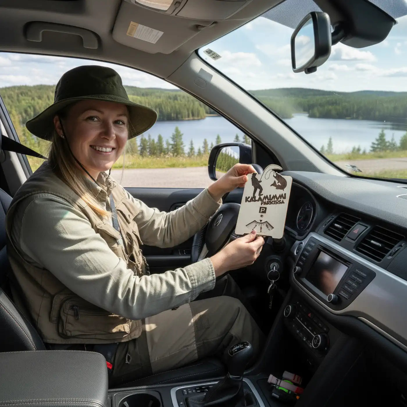 Parkkikiekko kalastajalle