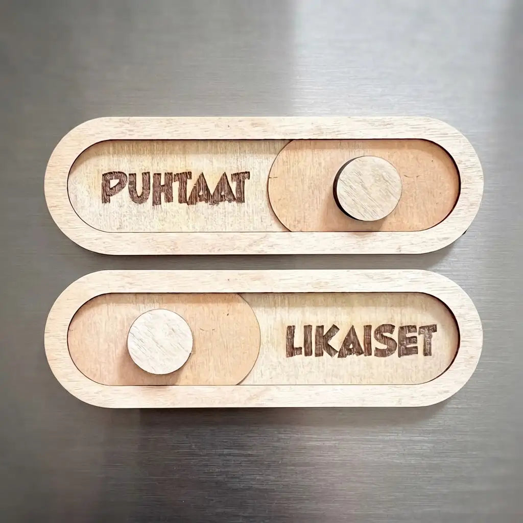 Puhtaat likaiset kyltti