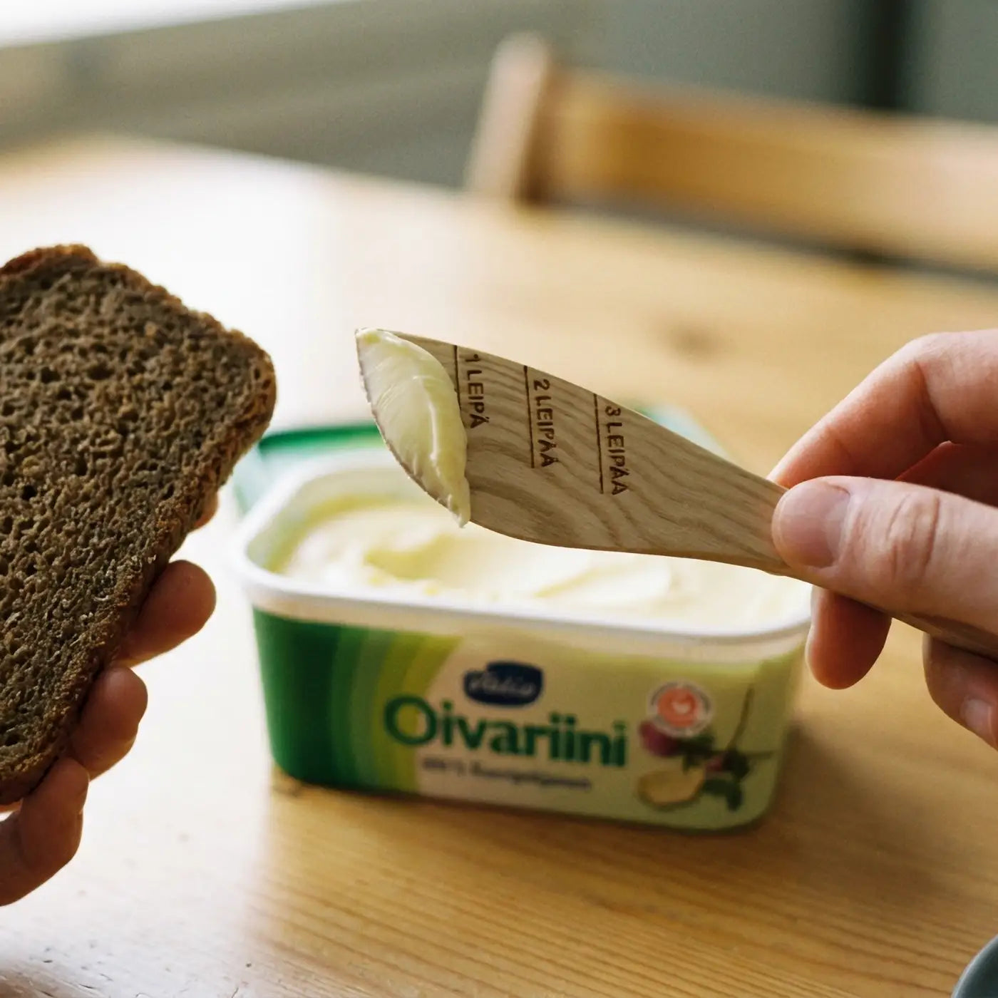 Vähemmän rasvaa leivälle