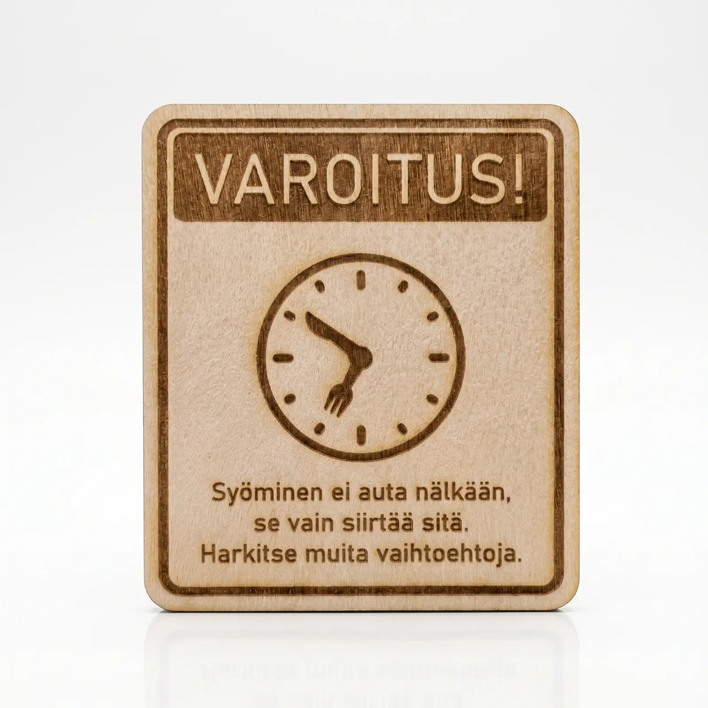 Syöminen ei auta nälkään magneetti