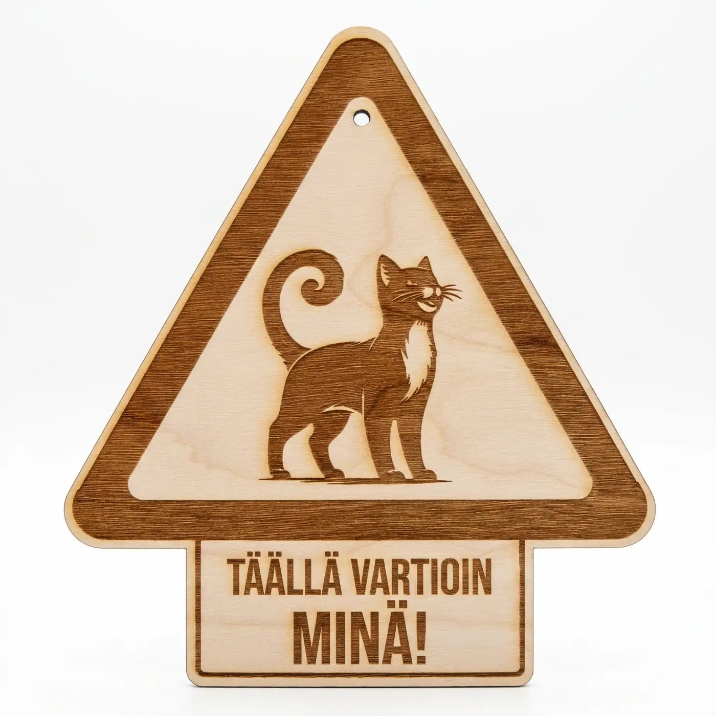 Varoituskyltti kissa